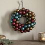 Recycled Glass Bauble Wreath, thumbnail 1 of 5