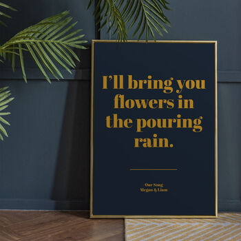 Personalised Lyric Print, 3 of 12