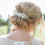 Tiffany Keishi Pearl Silver Bridal Comb, thumbnail 3 of 4