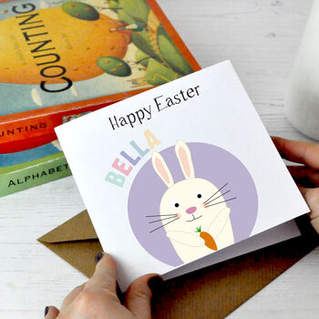 Personalised Easter Bunny Card, 2 of 2