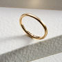 Personalised 9ct Gold Slim Wedding Ring, thumbnail 1 of 8