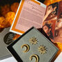 Sun And Chand Studs Set, thumbnail 1 of 4