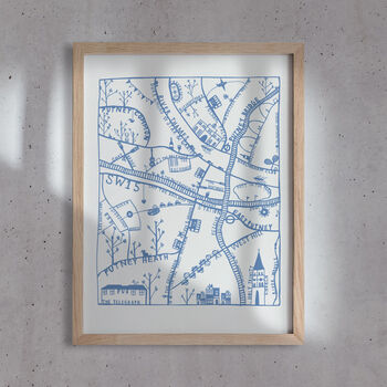 Putney Illustrated Map Print, 2 of 8