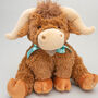 Large Longhorn Highland Cow With Personalised Heart, thumbnail 1 of 12