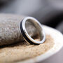 Your Own Charcoal Keepsake Memory Silver Ring, thumbnail 7 of 8