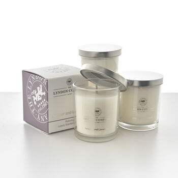 Luxury Candles Set Of Three Juniper And Lavender 72000701, 2 of 2