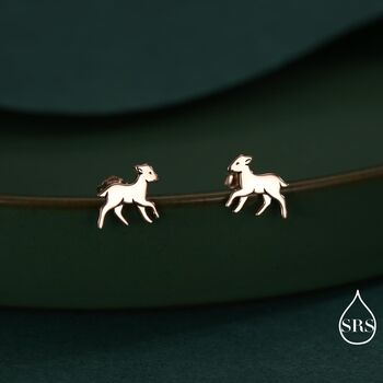 Baby Lamb Stud Earrings In Sterling Silver, 6 of 12