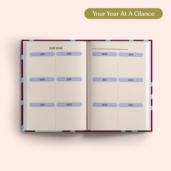 2027 Diary | A5 Hardcover Week To View | Sky Blue And Plum, 5 of 7