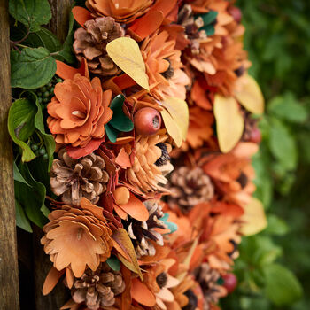 Autumn Forest Natural Door Wreath, 4 of 6