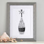 Personalised Silver Anniversary Champagne Word Art, thumbnail 6 of 9