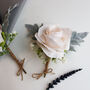 Cream Rose Wedding Buttonhole, thumbnail 4 of 6
