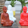 6x Matt Mini Buddha Assorted Colours, thumbnail 6 of 8