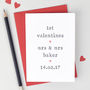 Personalised '1st Valentines' Valentine's Day Card, thumbnail 2 of 5