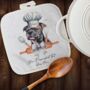 Personalised Dog Chef Hat Gift Pot Holder / Grab, thumbnail 12 of 12