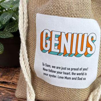 Personalised Genius Graduation Candle Gift, 5 of 7