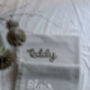 Hand Embroidered Baby Name Blanket, thumbnail 7 of 7