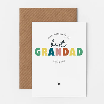 Best Grandad In The World Birthday Card, 2 of 2