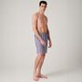 Men's 'Red Pop' Stripe Crisp Cotton Pyjama Shorts, thumbnail 2 of 4