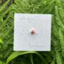 Poppy Red Flower Bracelet Charm Bead, thumbnail 2 of 4