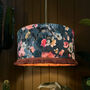Fly Catcher Hazy Meadow Lampshade With Peach Lining, thumbnail 2 of 10