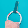 Jesmonite Towel Ring Marbled With Leather Strap, thumbnail 2 of 7