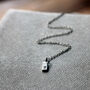 Personalised Initial Ingot Bar Necklace, thumbnail 3 of 4