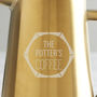 Personalised Faceted Gold Coffee Pot, thumbnail 2 of 2