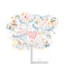 Personalised Cornish New Baby Girl Happiness Tree Print, thumbnail 2 of 6