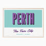 Personalised Perth Retro Favourite City Travel Print, thumbnail 2 of 7