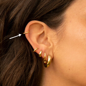 1cm Solid Conch Ear Cuffs For Cartilage Or Helix, 4 of 5