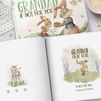 Personalised Grandad Keepsake Book, 'If Not For You', 2 of 10