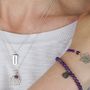 Crown Chakra Necklace In Gold Or Silver, thumbnail 3 of 7