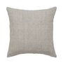 Dusty Grey Linen Square Cushion, thumbnail 1 of 2