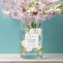 Personalised Watercolour Blush Flowers Glass Vase, thumbnail 1 of 1