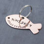 Cat Name Tag In The Shape Of A Fish, thumbnail 2 of 5