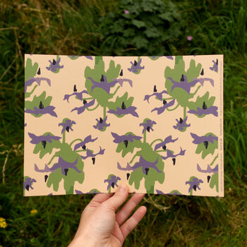 Botanical Design Recycled Gift Wrapping Paper, 2 of 5