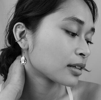 Teal Peacock Jewel Earrings, 3 of 8