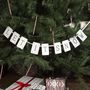 Let It Snow Vintage Christmas Bunting, thumbnail 2 of 4