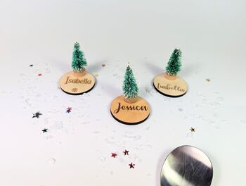 Personalised Table Name Plaques Settings Christmas Tree, 11 of 11