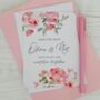 Romantic Floral Personalised Save The Date Card, thumbnail 3 of 3