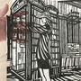 'Woman Taking Selfie' Original Handcrafted Papercut, thumbnail 3 of 4