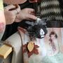 Personalised Crocheted Rabbit Head Bag Charm Keyring, thumbnail 2 of 4