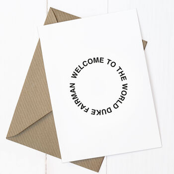 'Welcome To The World Little One' A6 Card, 4 of 4