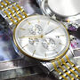 Personalised Men's Silver Finished Dial Wrist Watch, thumbnail 2 of 5
