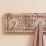 Hallstatt Hand Carved Antique Style Mango Wood Coat Hooks, thumbnail 4 of 8