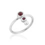 Ruby Silver Ring, thumbnail 1 of 1