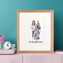 Personalised Family Line Portrait, thumbnail 1 of 11