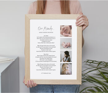 Use Your Own Photos And Poem Personalised Handmade Print, 5 of 8