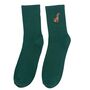 Embroidered Dogs Men's Cotton Crew Socks Three Pack, thumbnail 4 of 5
