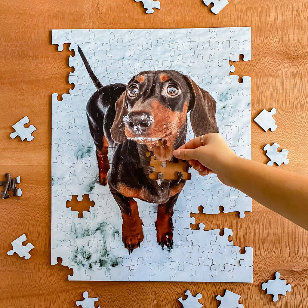 Personalised 150 Piece Large Wooden Photo Jigsaw Puzzle, 1 of 7